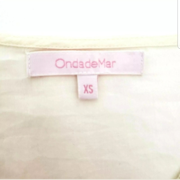 OndadeMar Girl's Cover-up Cream Gold Seashells XS - Picture 3 of 5